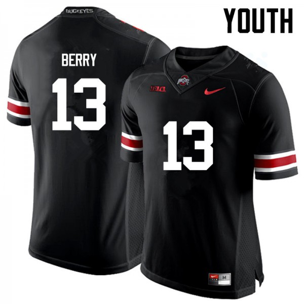 Ohio State Buckeyes #13 Rashod Berry Youth Player Jersey Black